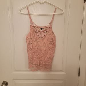 Express Layered Criss Cross Tank